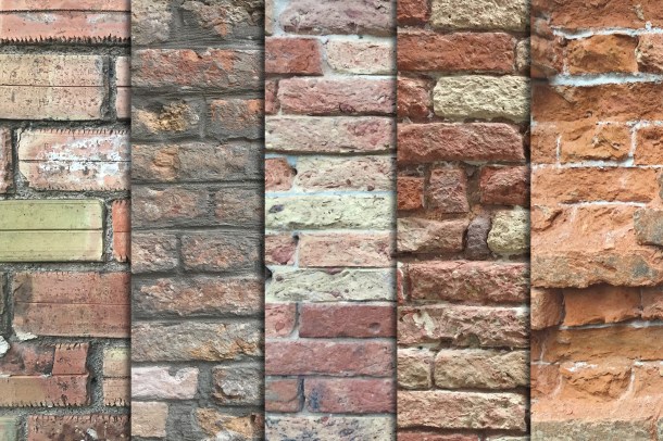 3 Old Brick Wall Textures Vol 3 x10 (1820)